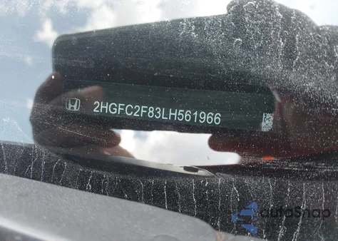 2020 Honda Civic Sport z USA, uszkodzony, nr VIN 2HGFC2F83LH561966